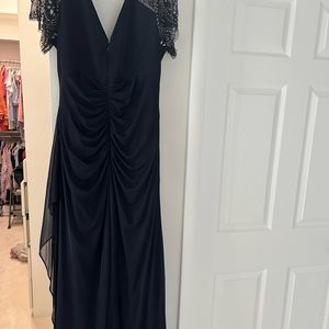Xscape navy mob dress size 14